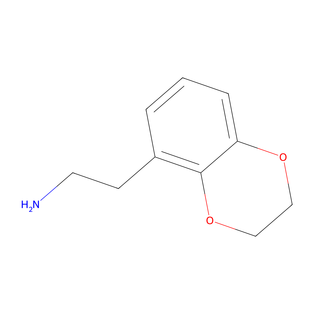 2-(2,3-Dihydro-1,4-benzodioxin-5-yl)ethan-1-amine molecular structure, CAS 261633-75-4