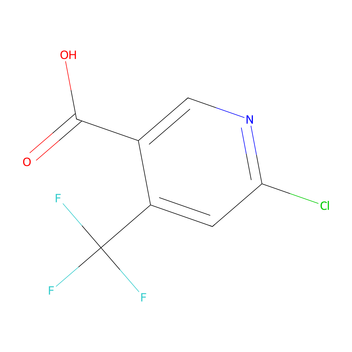 6-Chloro-4-(trifluoromethyl)nicotinic acid molecular structure, CAS 261635-77-2