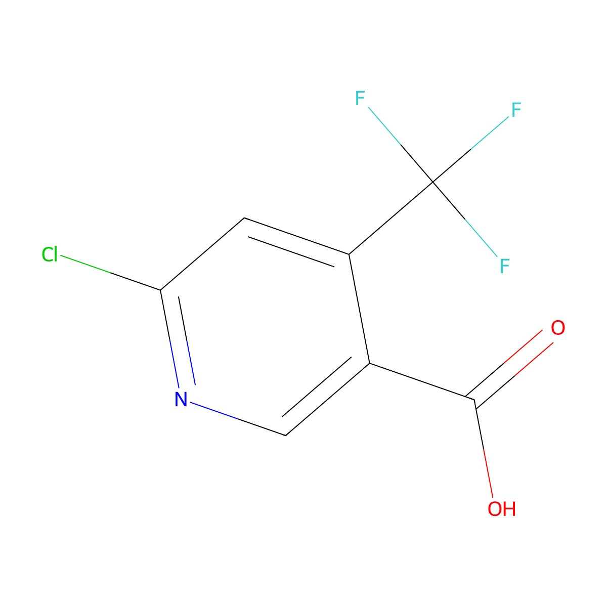 6-Chloro-4-(trifluoromethyl)nicotinic acid molecular structure, CAS 261635-77-2