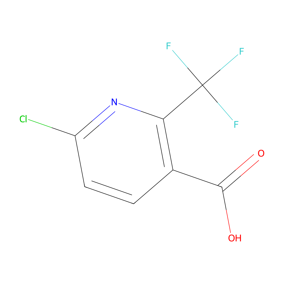 6-Chloro-2-(trifluoromethyl)pyridine-3-carboxylic acid molecular structure, CAS 261635-83-0