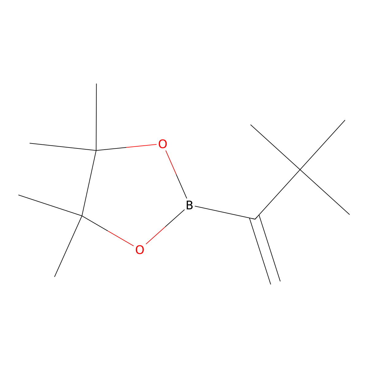 2-(3,3-Dimethylbut-1-en-2-yl)-4,4,5,5-tetramethyl-1,3,2-dioxaborolane molecular structure, CAS 261638-97-5