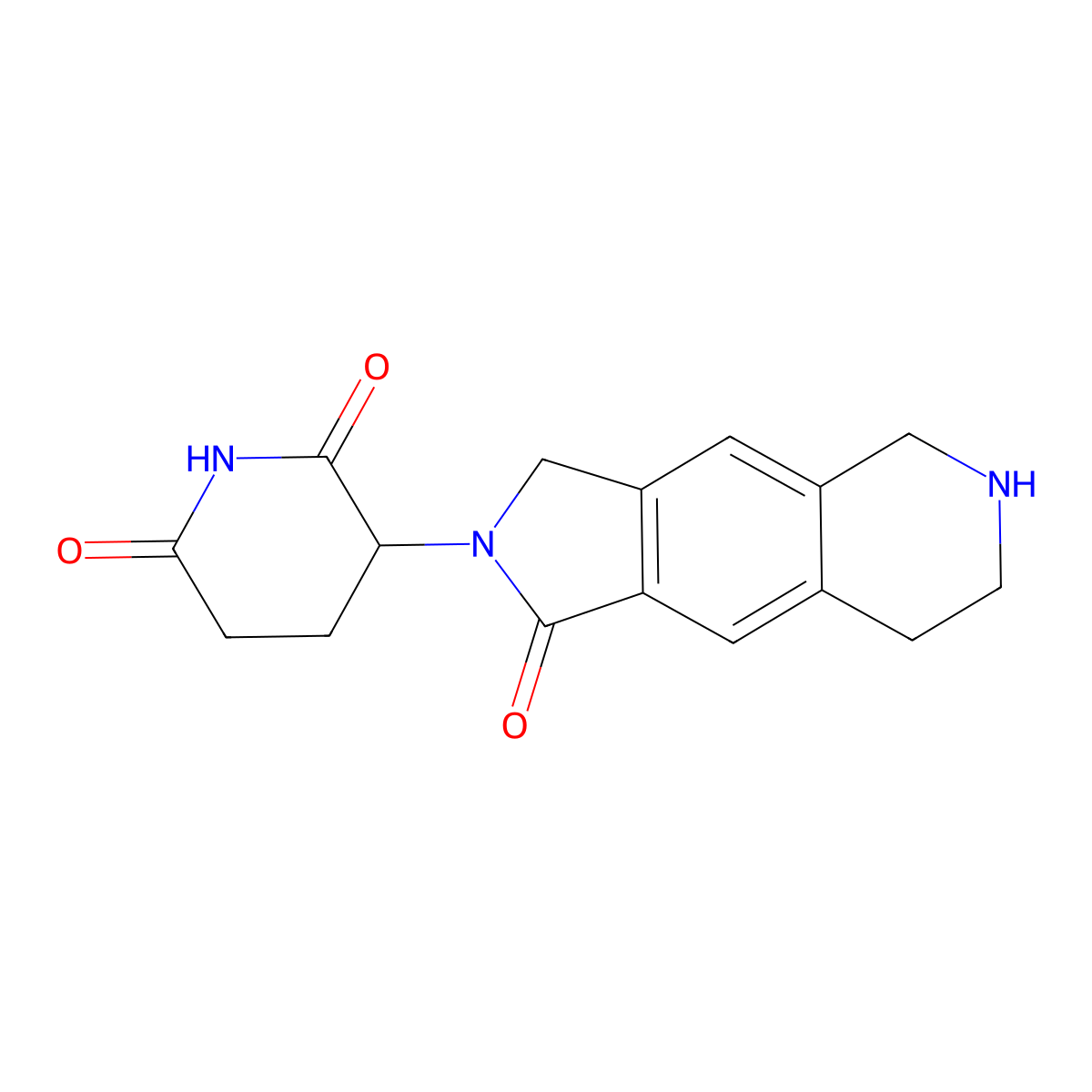 3-(1,3,5,6,7,8-Hexahydro-1-oxo-2H-pyrrolo[3,4-G]isoquinolin-2-YL)-2,6-piperidinedione molecular structure, CAS 2616540-23-7