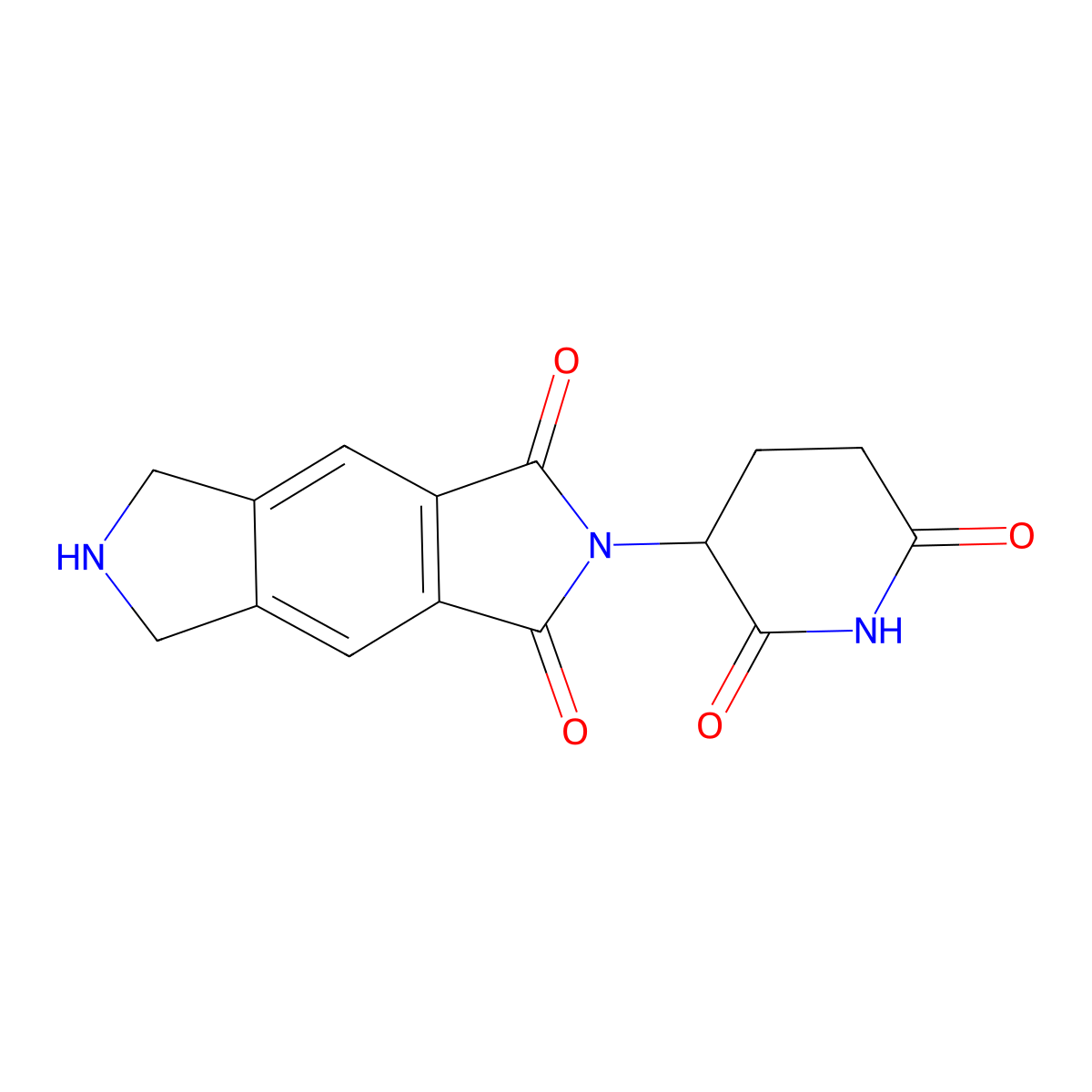 2-(2,6-Dioxopiperidin-3-yl)-6,7-dihydropyrrolo[3,4-f]isoindole-1,3(2H,5H)-dione molecular structure, CAS 2616540-83-9