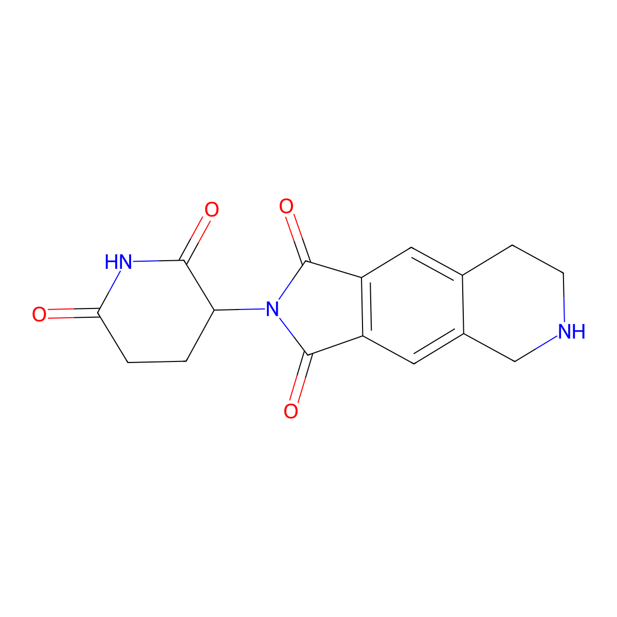 3-{1,3-dioxo-1H,2H,3H,5H,6H,7H,8H-pyrrolo[3,4-g]isoquinolin-2-yl}piperidine-2,6-dione molecular structure, CAS 2616541-44-5