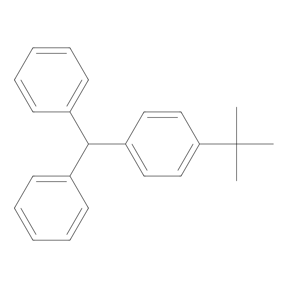 1-Tert-butyl-4-(diphenylmethyl)benzene molecular structure, CAS 26167-26-0