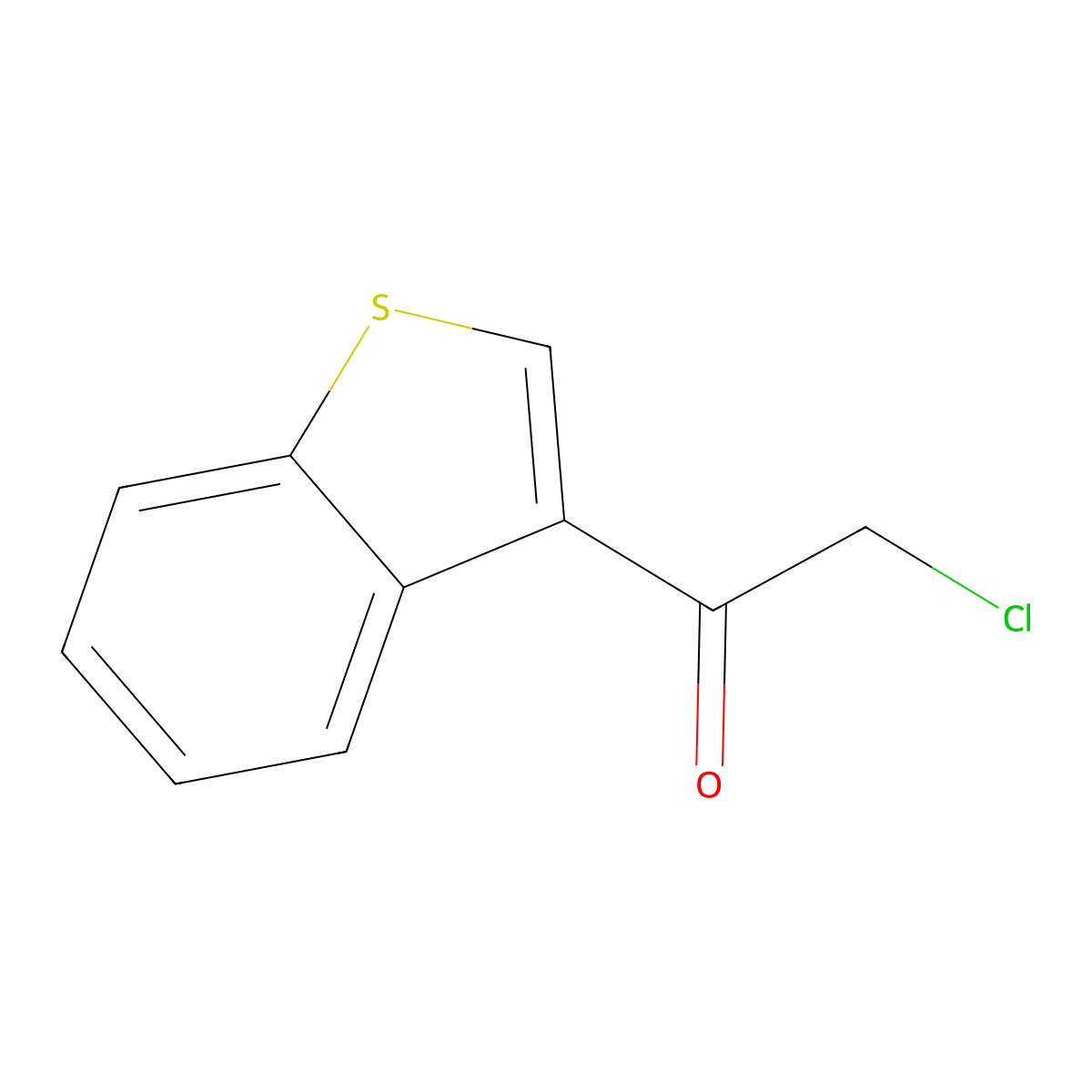 3-Chloroacetylbenzo[b]thiophene molecular structure, CAS 26167-44-2