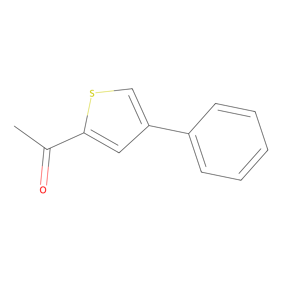 1-(4-Phenylthiophen-2-yl)ethan-1-one molecular structure, CAS 26170-93-4