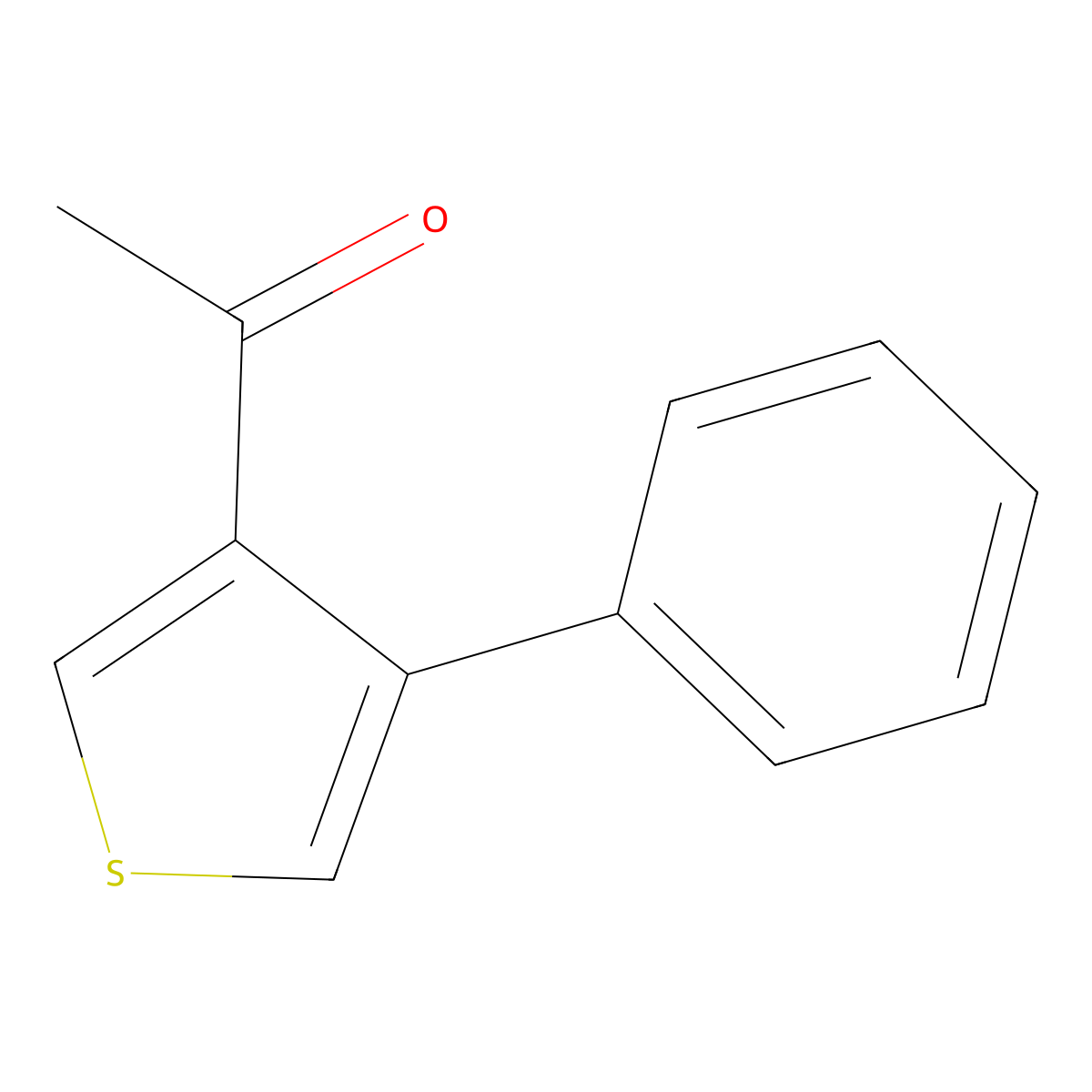 1-(4-Phenyl-3-thienyl)ethanone molecular structure, CAS 26170-94-5