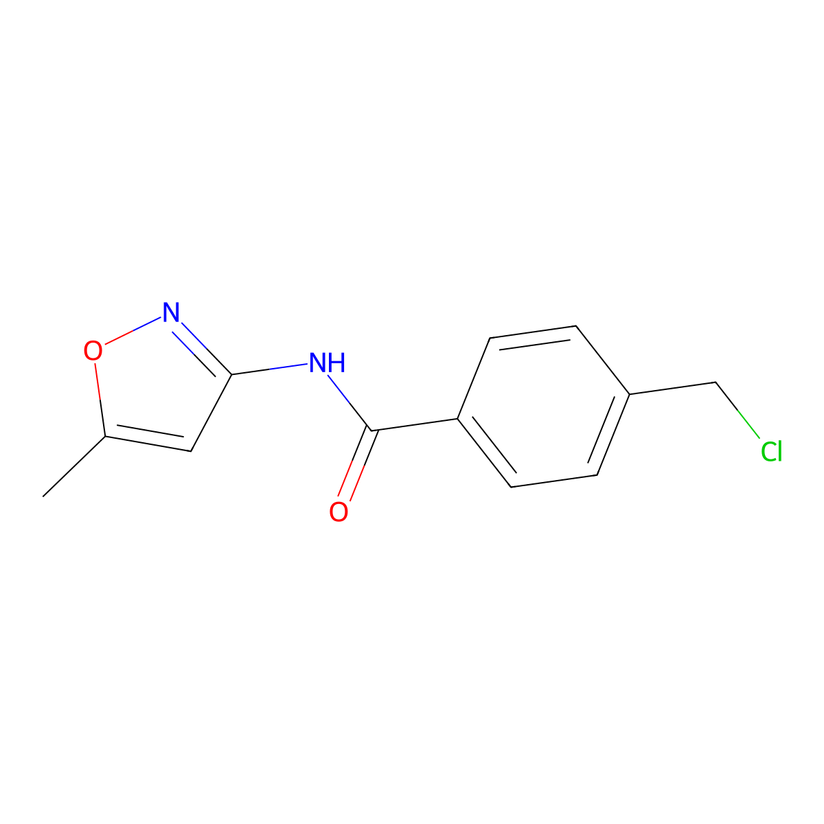 4-(Chloromethyl)-N-(5-methylisoxazol-3-YL)benzamide molecular structure, CAS 261704-37-4