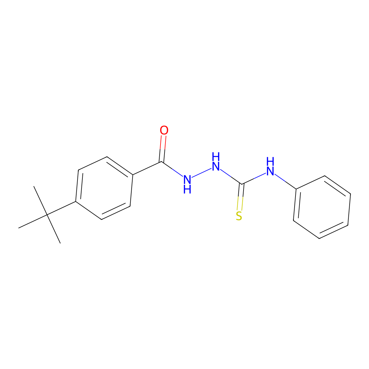 2-(4-(tert-Butyl)benzoyl)-N-phenylhydrazinecarbothioamide molecular structure, CAS 261705-15-1