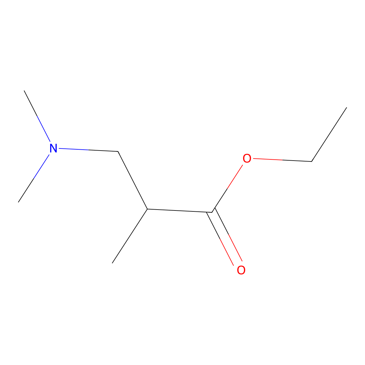 Ethyl 3-(Dimethylamino)-2-methylpropanoate molecular structure, CAS 26171-59-5