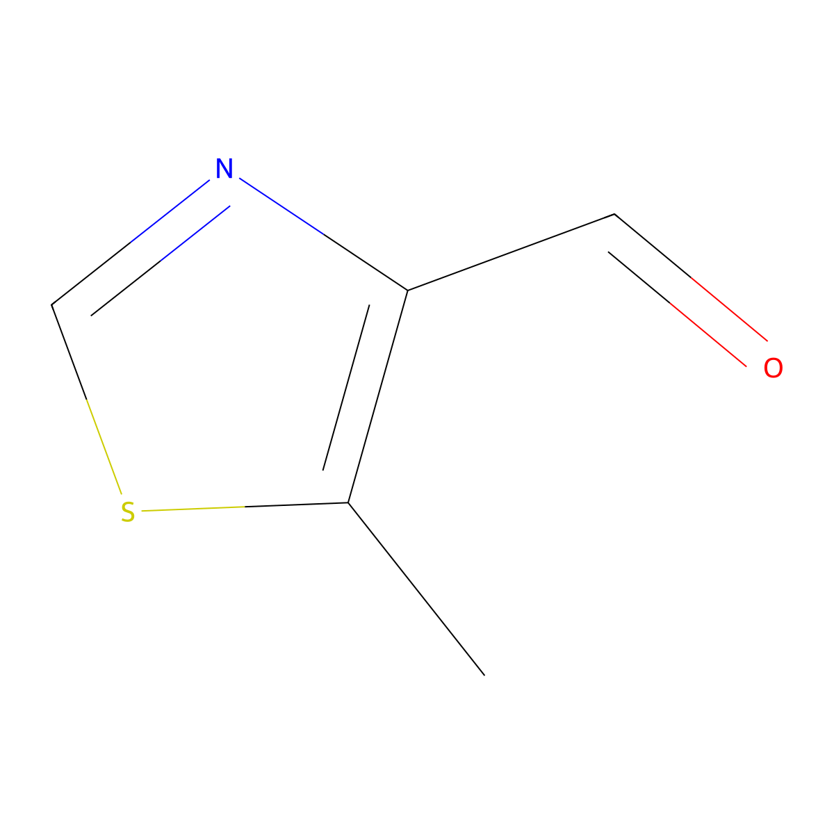 5-Methylthiazole-4-carbaldehyde molecular structure, CAS 261710-79-6