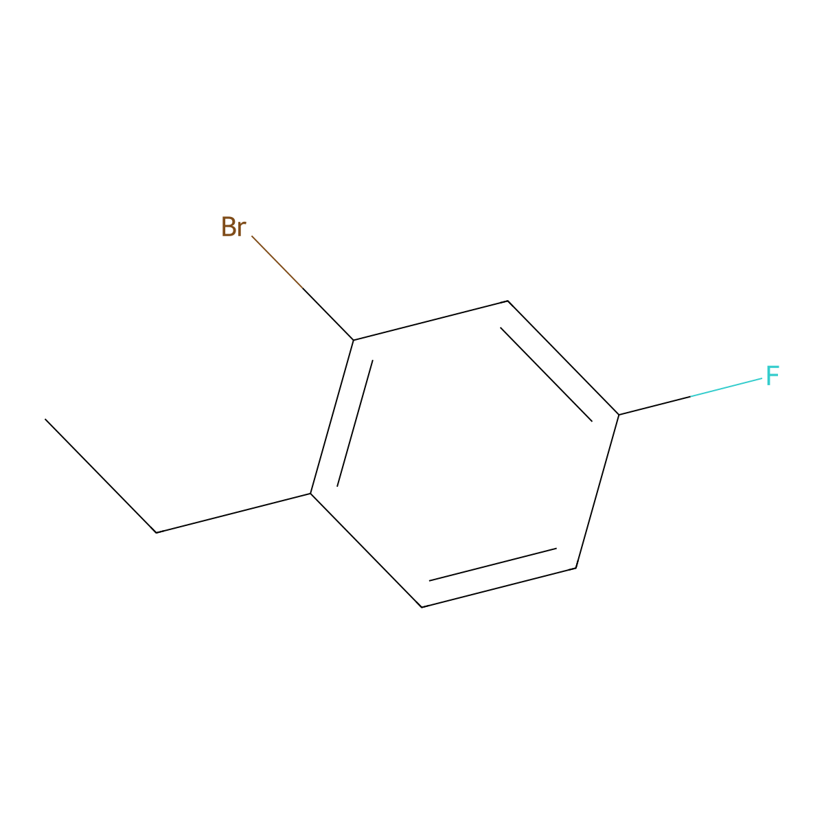 2-Bromo-1-ethyl-4-fluorobenzene molecular structure, CAS 261711-19-7