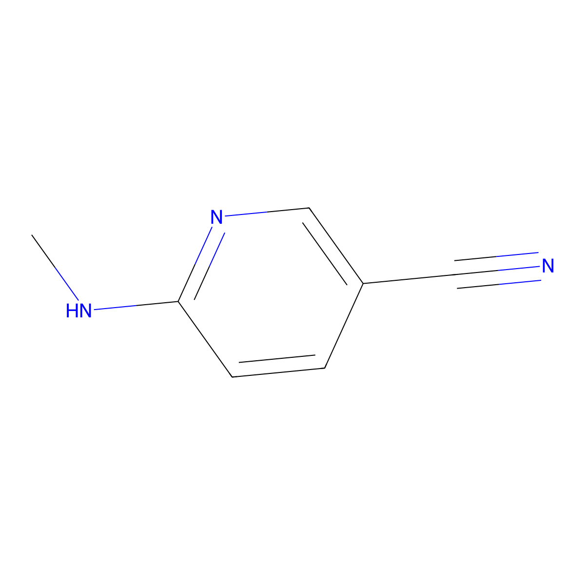 6-(Methylamino)pyridine-3-carbonitrile molecular structure, CAS 261715-36-0