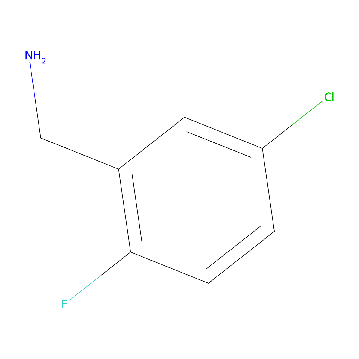 5-Chloro-2-fluorobenzylamine molecular structure, CAS 261723-26-6