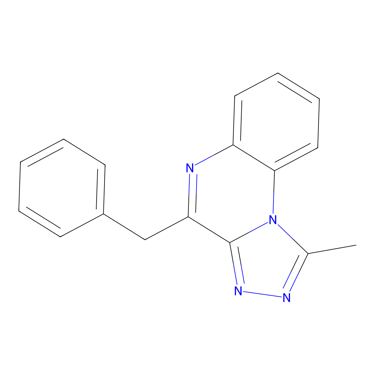 4-Benzyl-1-methyl-[1,2,4]triazolo[4,3-a]quinoxaline molecular structure, CAS 261729-55-9