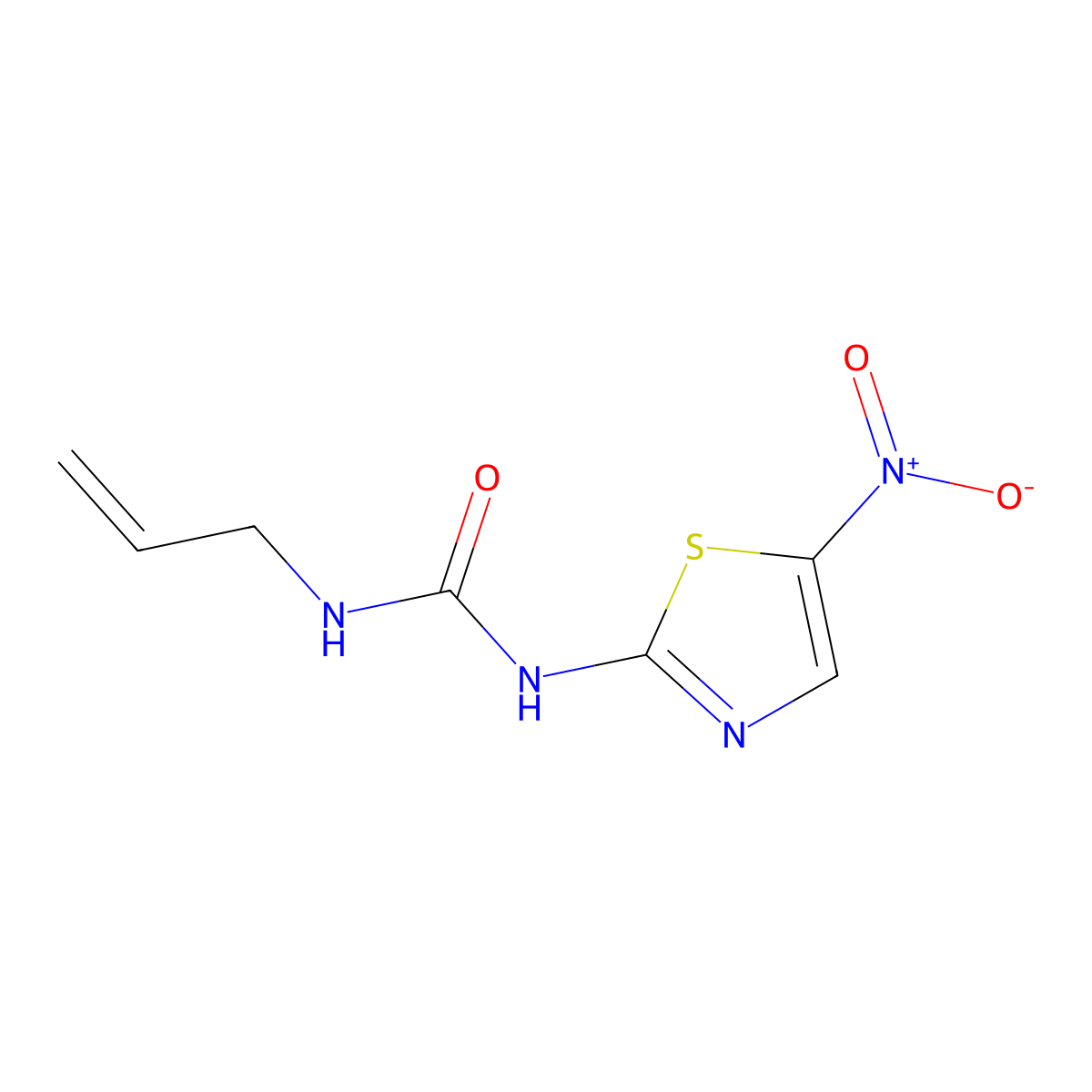N-(5-Nitro-1,3-thiazol-2-yl)-N'-prop-2-en-1-ylurea molecular structure, CAS 26173-34-2
