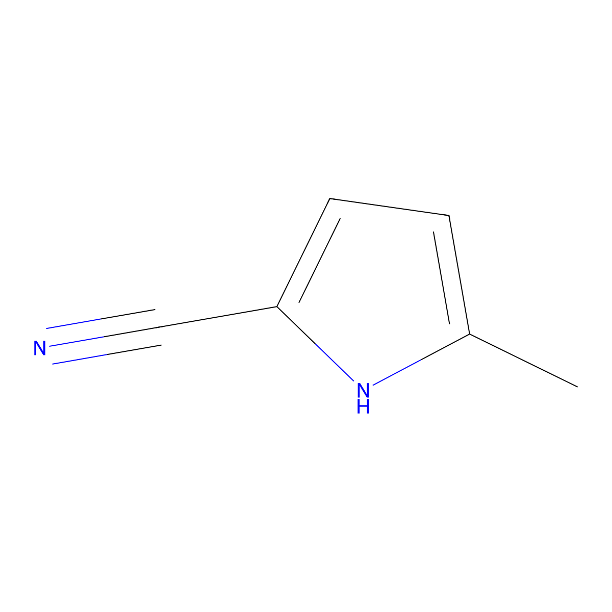 5-Methyl-1H-pyrrole-2-carbonitrile molecular structure, CAS 26173-92-2