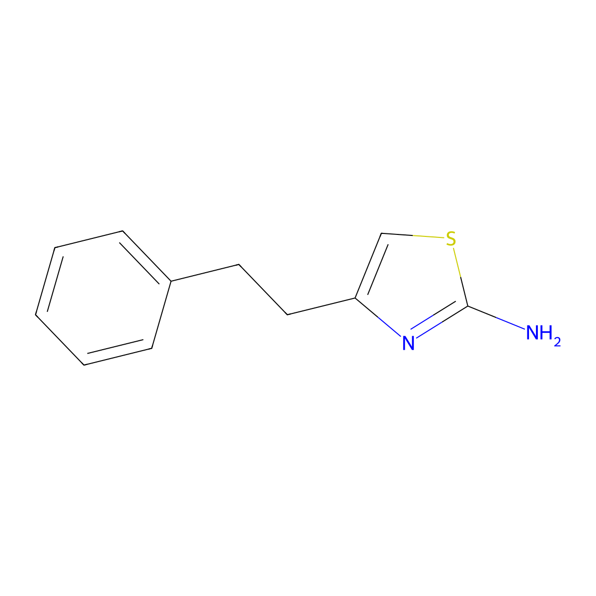 4-Phenethylthiazol-2-amine molecular structure, CAS 26175-40-6