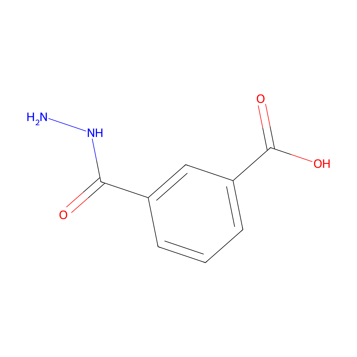 3-(Hydrazinecarbonyl)benzoic acid molecular structure, CAS 26175-71-3