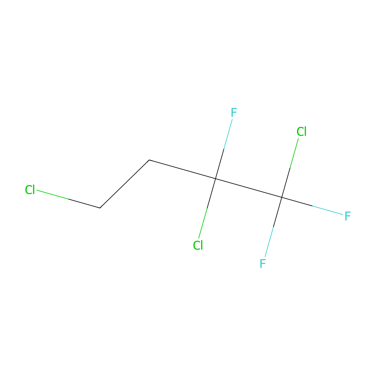 1,2,4-Trichloro-1,1,2-trifluorobutane molecular structure, CAS 261760-97-8