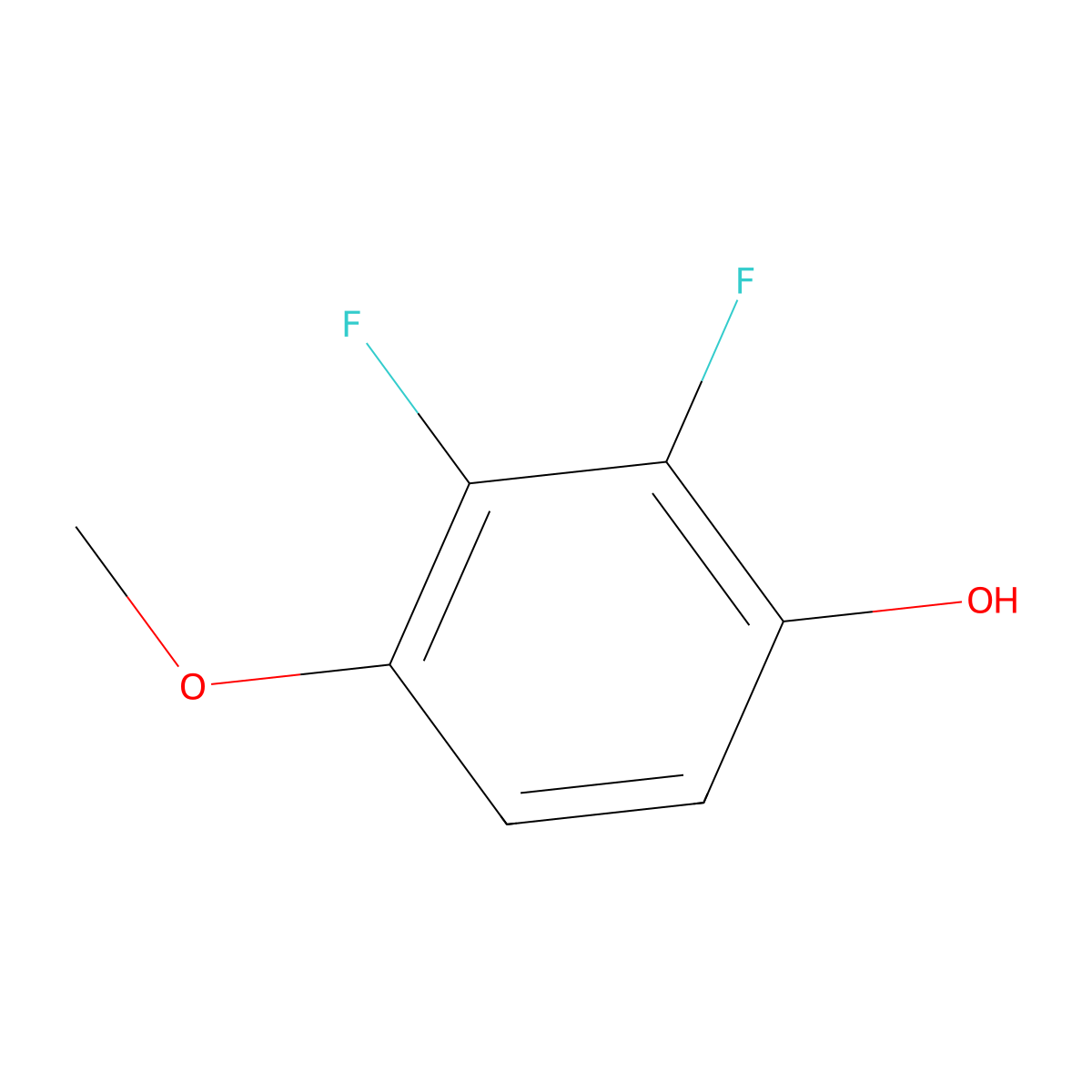 2,3-Difluoro-4-methoxyphenol molecular structure, CAS 261763-29-5