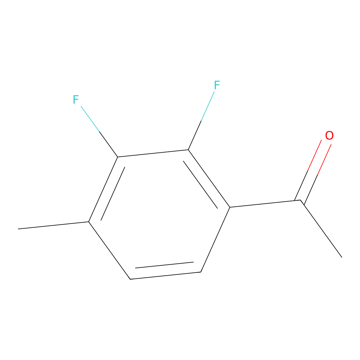 2',3'-Difluoro-4'-methylacetophenone molecular structure, CAS 261763-30-8