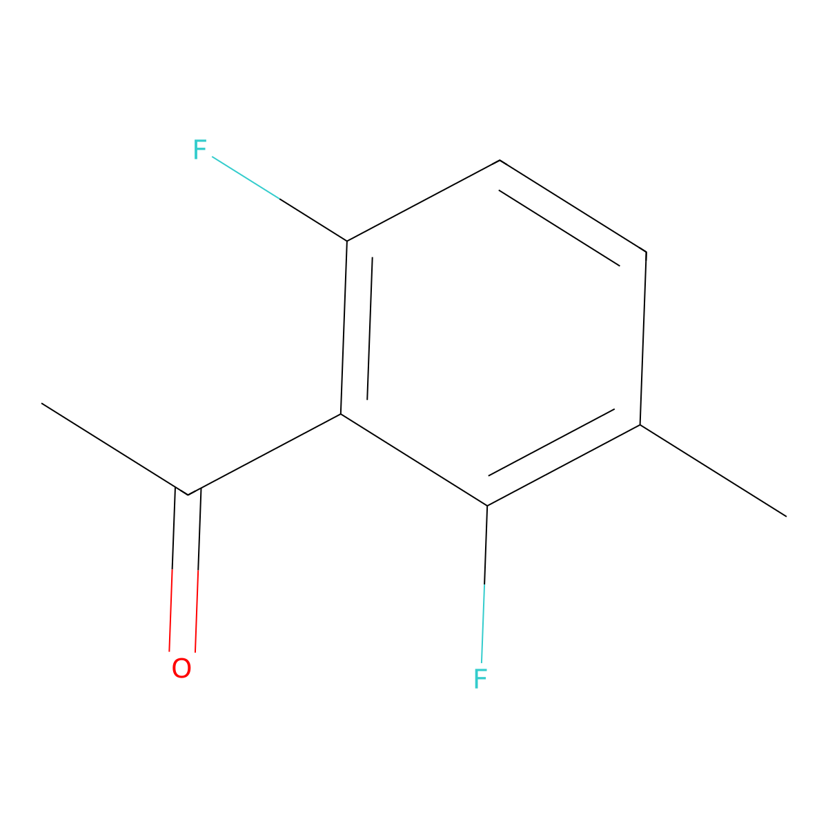 1-(2,6-Difluoro-3-methylphenyl)ethanone molecular structure, CAS 261763-31-9