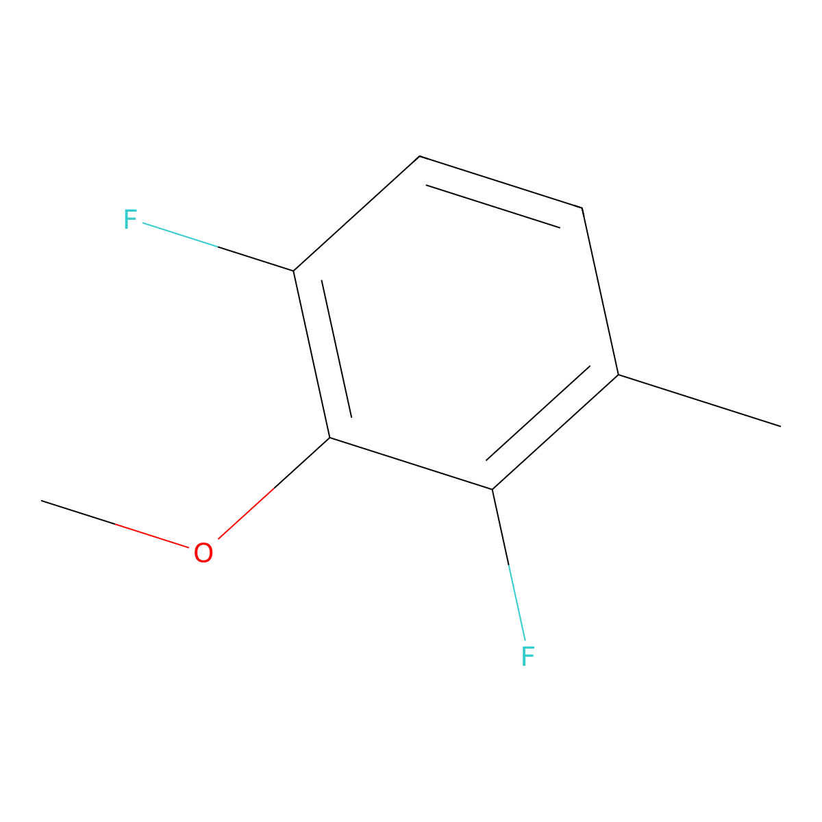 1,3-Difluoro-2-methoxy-4-methylbenzene molecular structure, CAS 261763-33-1