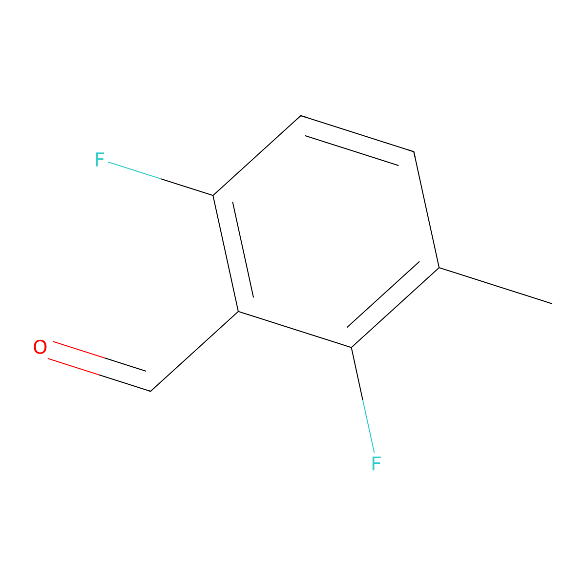 2,6-Difluoro-3-methylbenzaldehyde molecular structure, CAS 261763-34-2