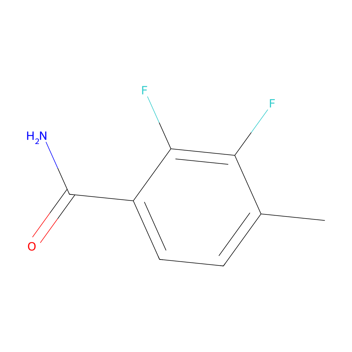 2,3-Difluoro-4-methylbenzamide molecular structure, CAS 261763-35-3
