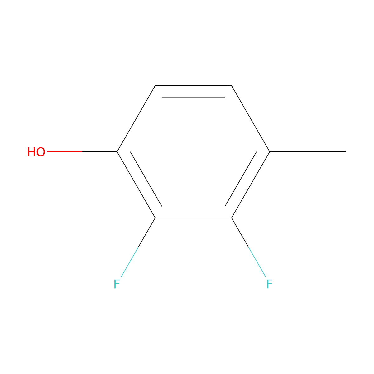 2,3-Difluoro-4-methylphenol molecular structure, CAS 261763-45-5