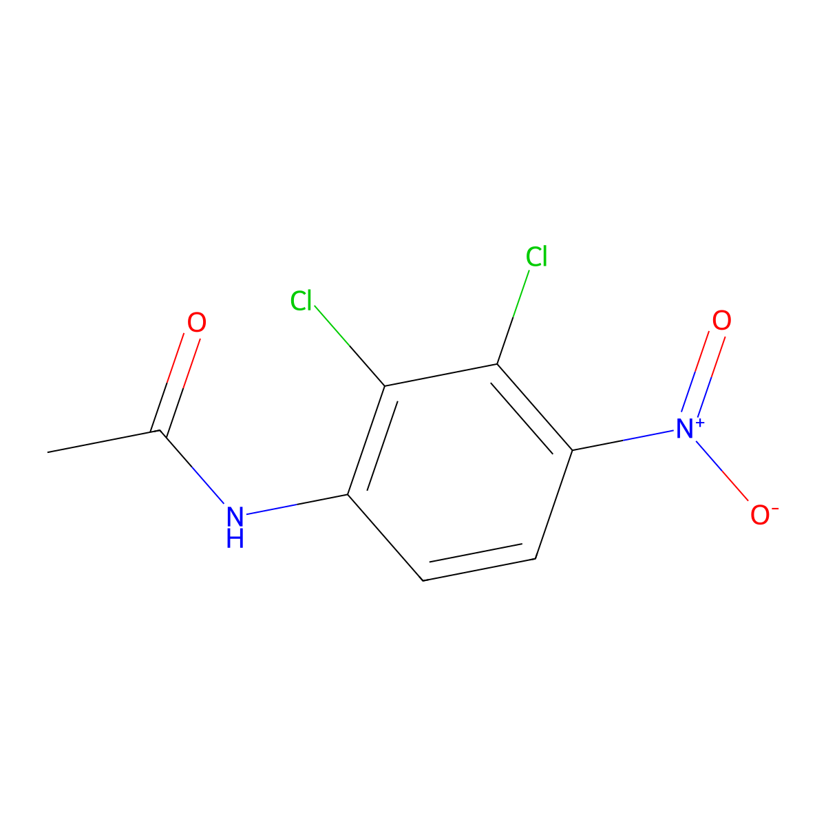 N-(2,3-Dichloro-4-nitrophenyl)acetamide molecular structure, CAS 261764-91-4