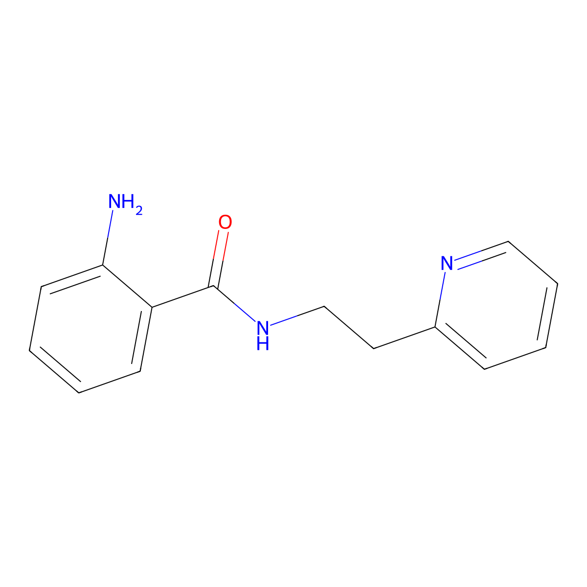 2-Amino-N-(2-(pyridin-2-yl)ethyl)benzamide molecular structure, CAS 261765-37-1