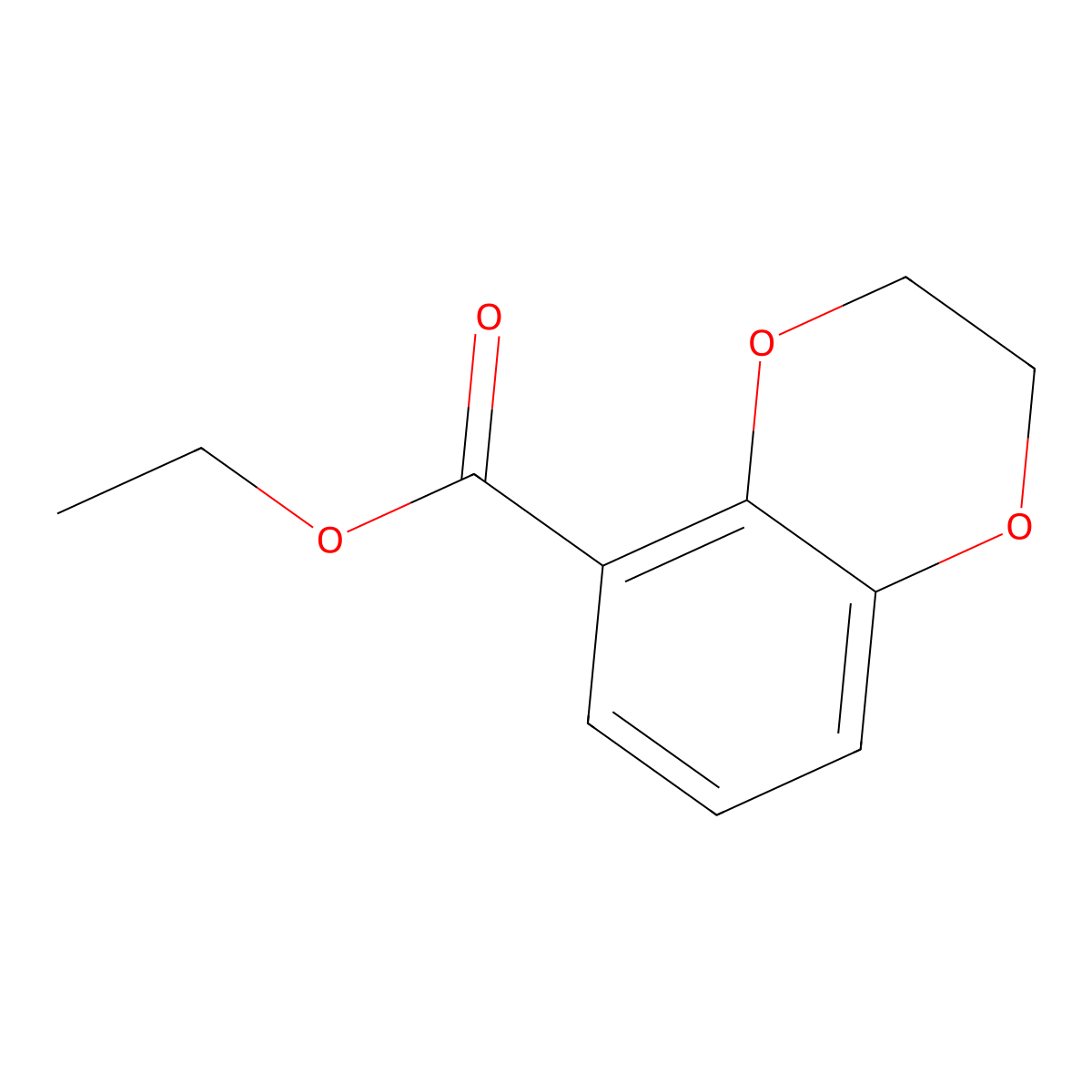Ethyl 2,3-dihydrobenzo[b][1,4]dioxine-5-carboxylate molecular structure, CAS 261767-10-6