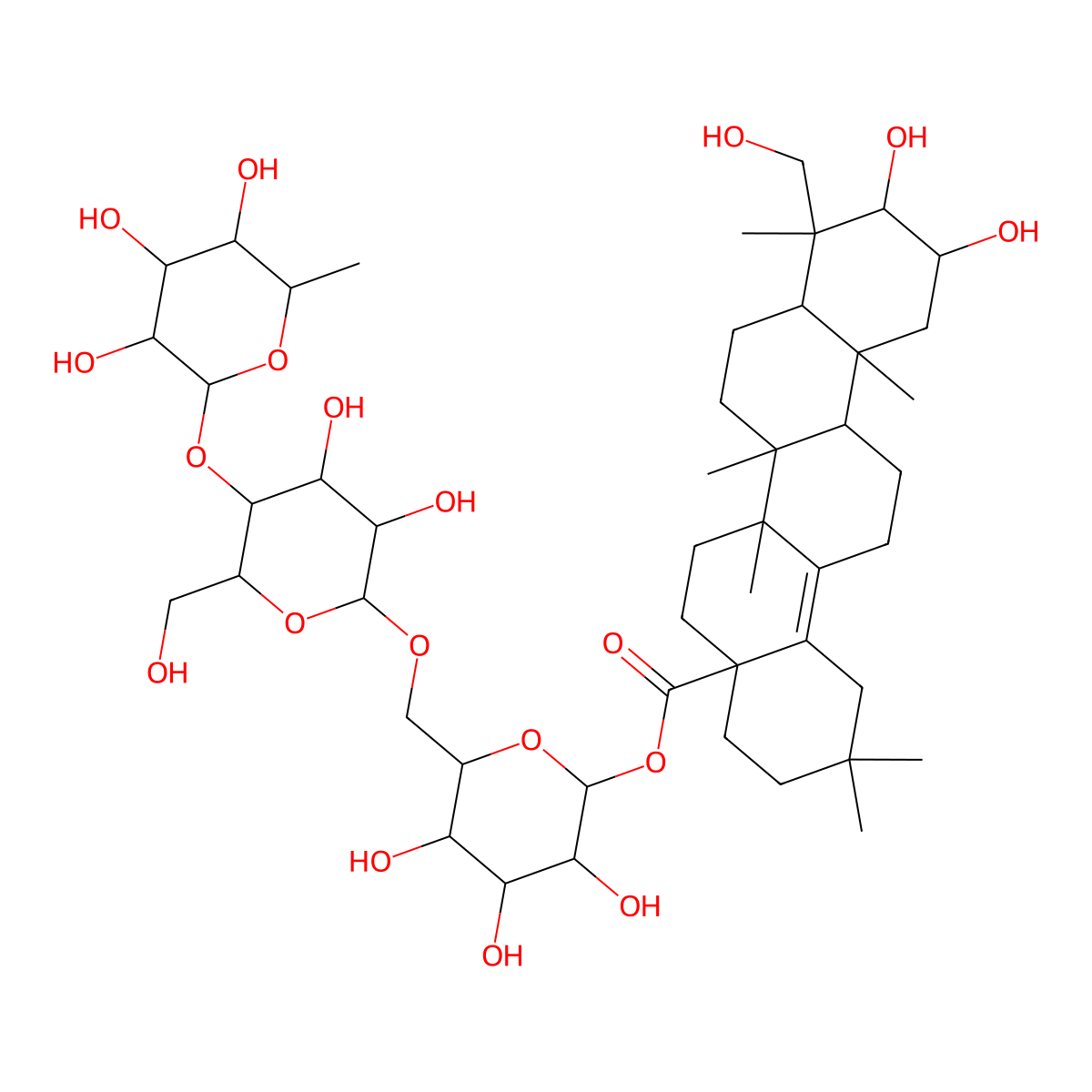 Centellasaponin A molecular structure, CAS 261767-77-5