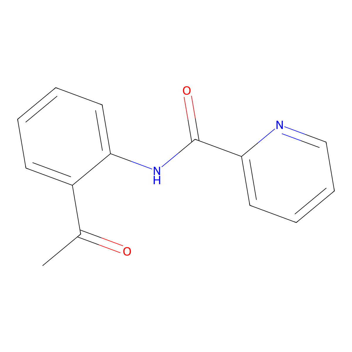 N-(2-acetylphenyl)pyridine-2-carboxamide molecular structure, CAS 261768-47-2