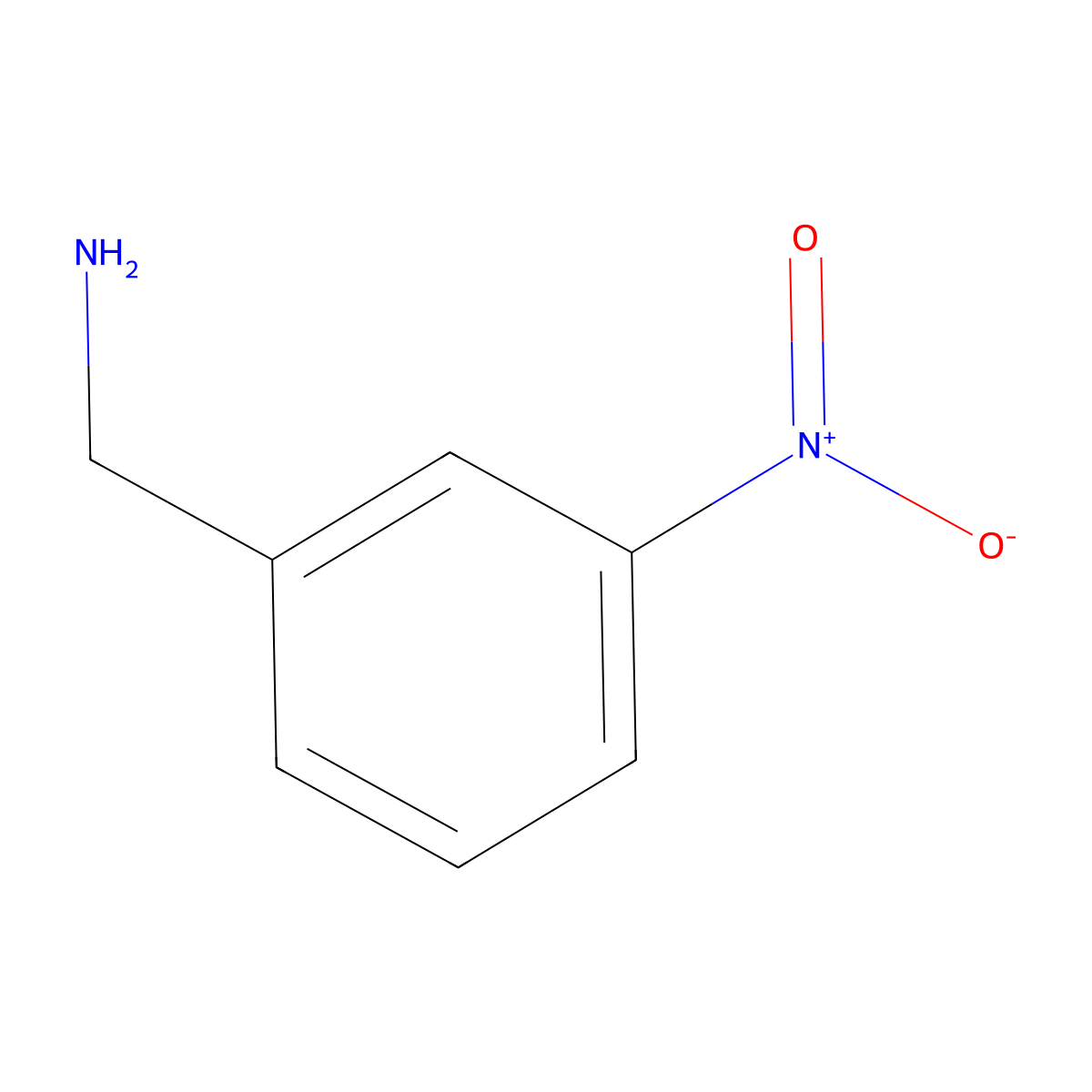 3-Nitrobenzylamine molecular structure, CAS 26177-43-5