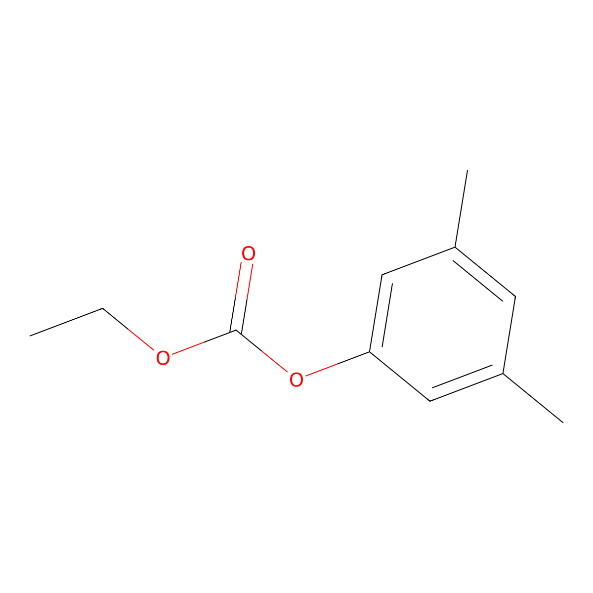 Ethyl 3,5-xylyl carbonate molecular structure, CAS 26177-58-2