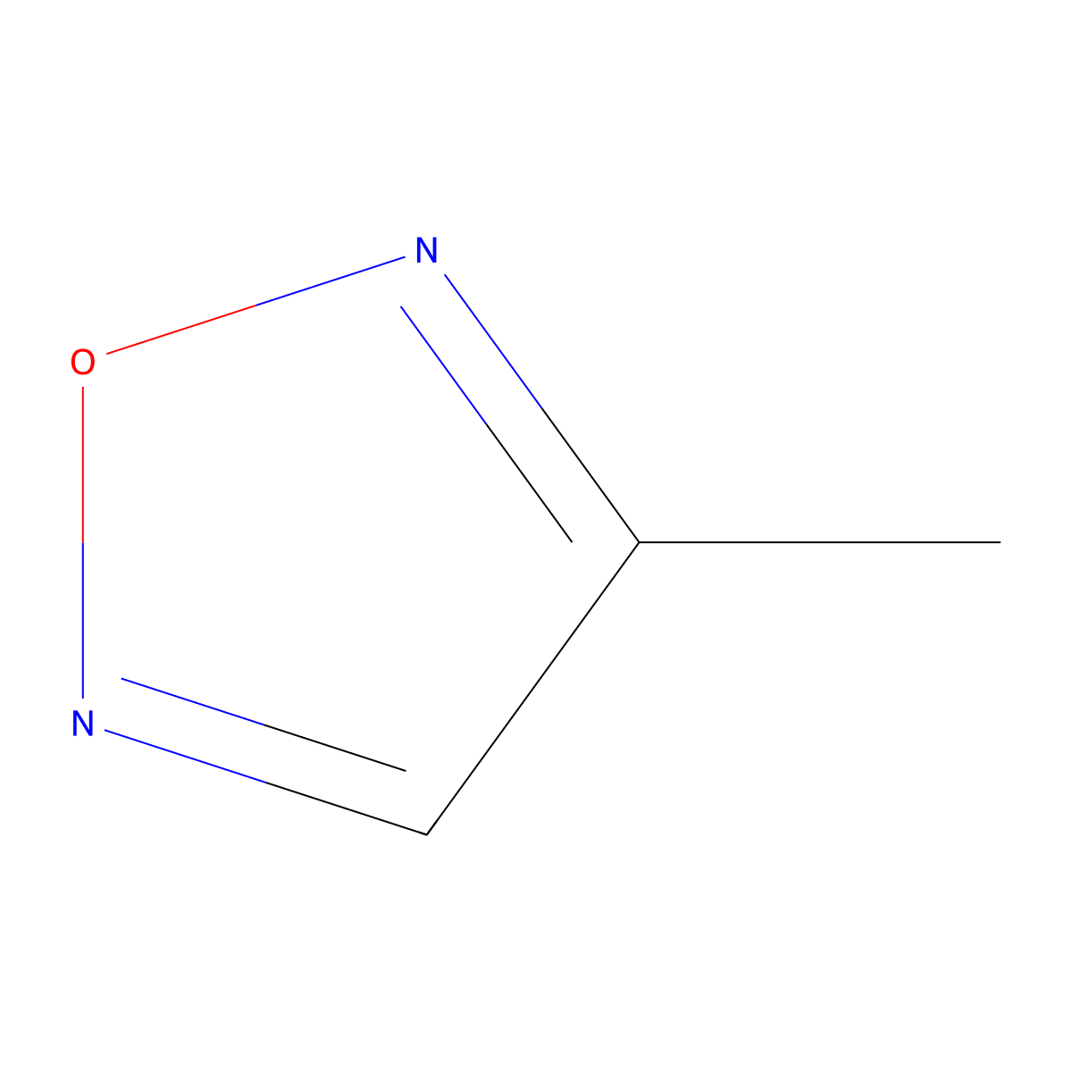 3-Methyl-1,2,5-oxadiazole molecular structure, CAS 26178-14-3