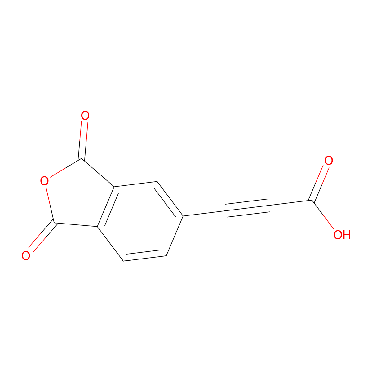 3-(1,3-Dioxo-1,3-dihydroisobenzofuran-5-yl)propiolic acid molecular structure, CAS 2617863-03-1