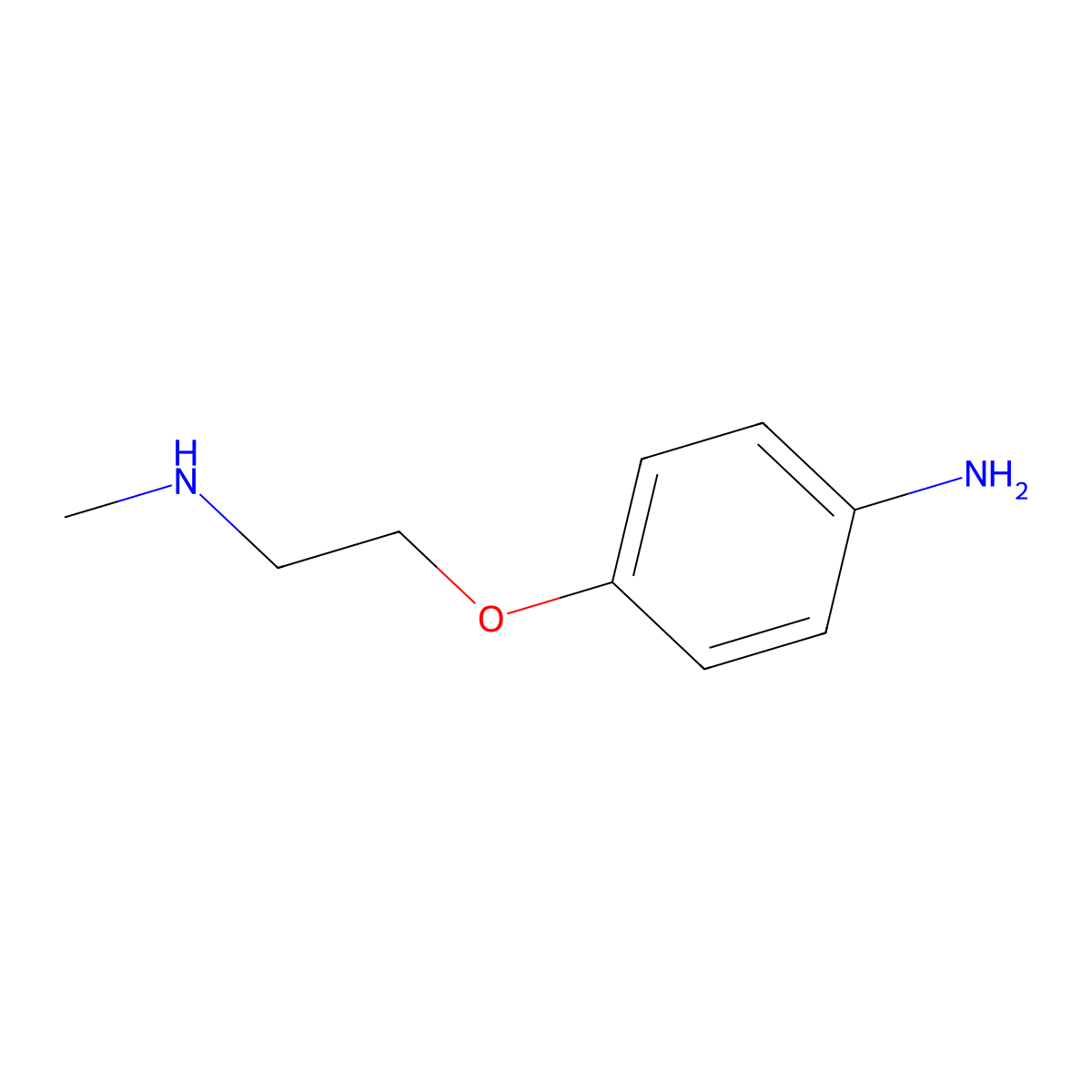 4-(2-(Methylamino)ethoxy)aniline molecular structure, CAS 26179-80-6