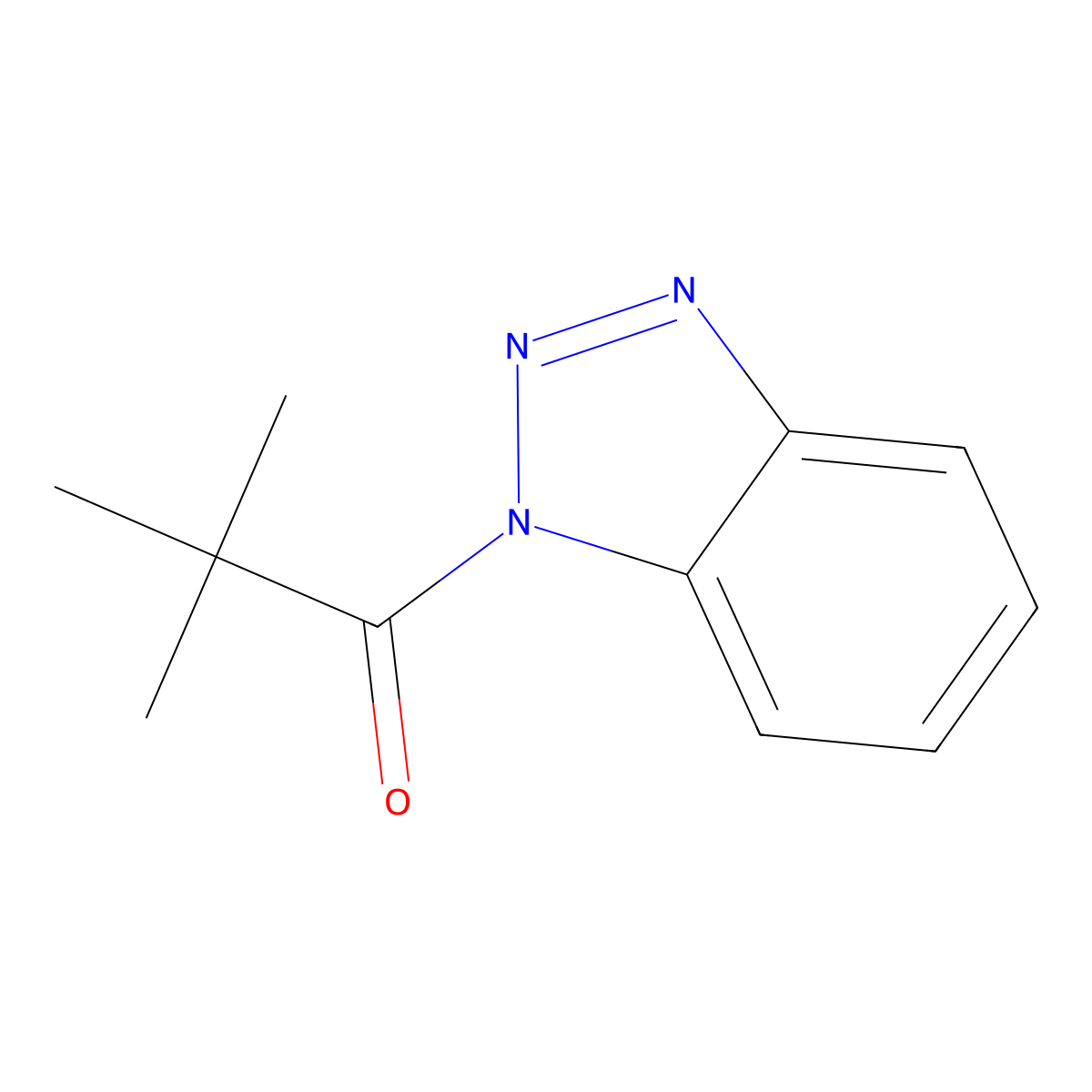 1-(2,2,2-Trimethylacetyl)-1H-benzotriazole molecular structure, CAS 26179-83-9