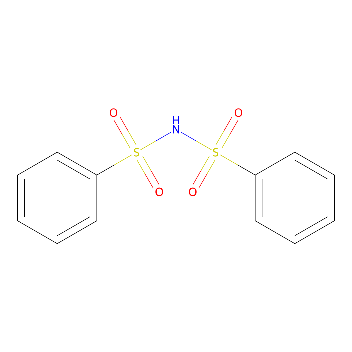 Benzenesulfonamide, N-(phenylsulfonyl)- molecular structure, CAS 2618-96-4