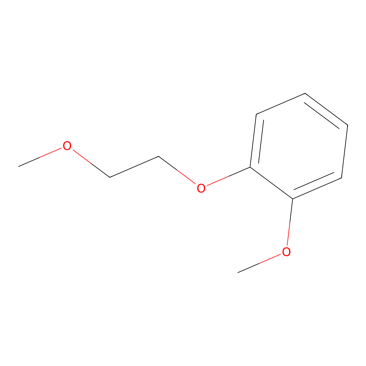 1-Methoxy-2-(2-methoxyethoxy)benzene molecular structure, CAS 26181-48-6