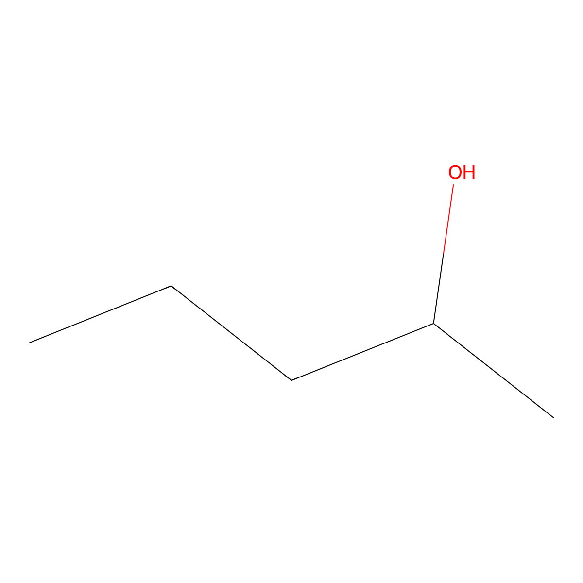 (+)-2-Pentanol molecular structure, CAS 26184-62-3