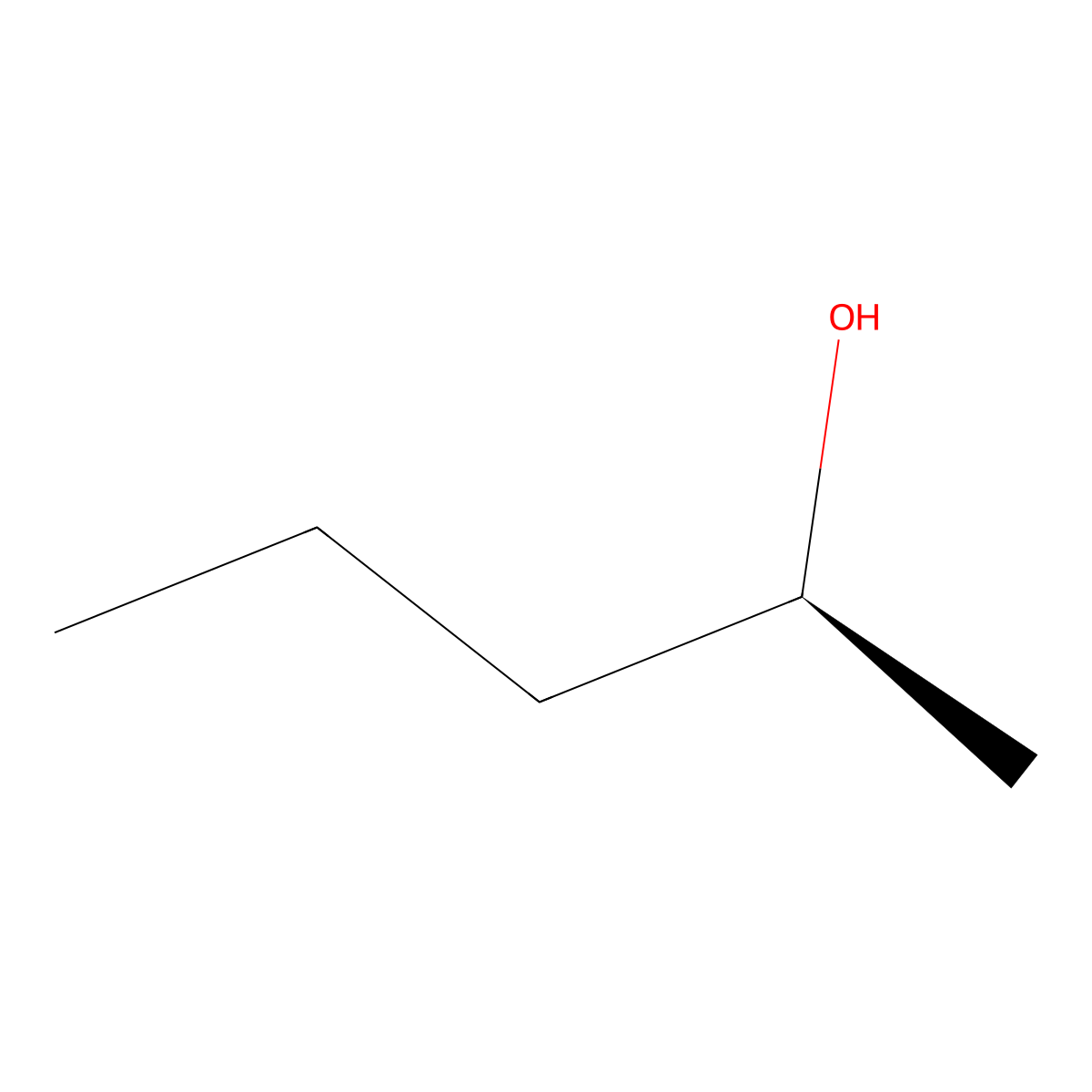 (+)-2-Pentanol molecular structure, CAS 26184-62-3