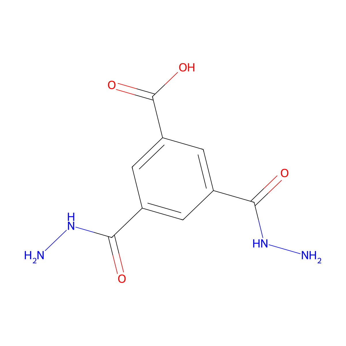 3,5-di(Hydrazinecarbonyl)benzoic acid molecular structure, CAS 2618458-94-7