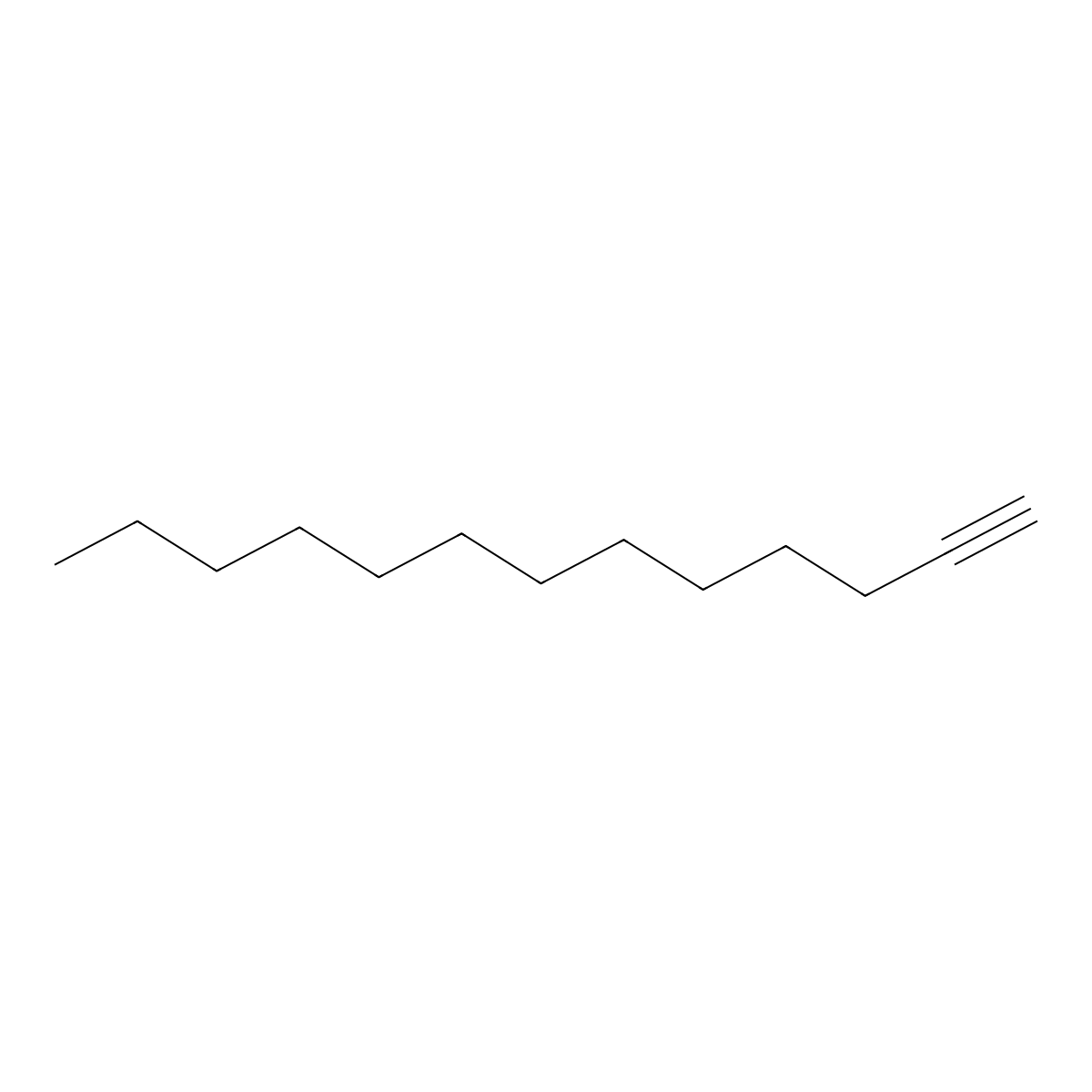 1-Tridecyne molecular structure, CAS 26186-02-7