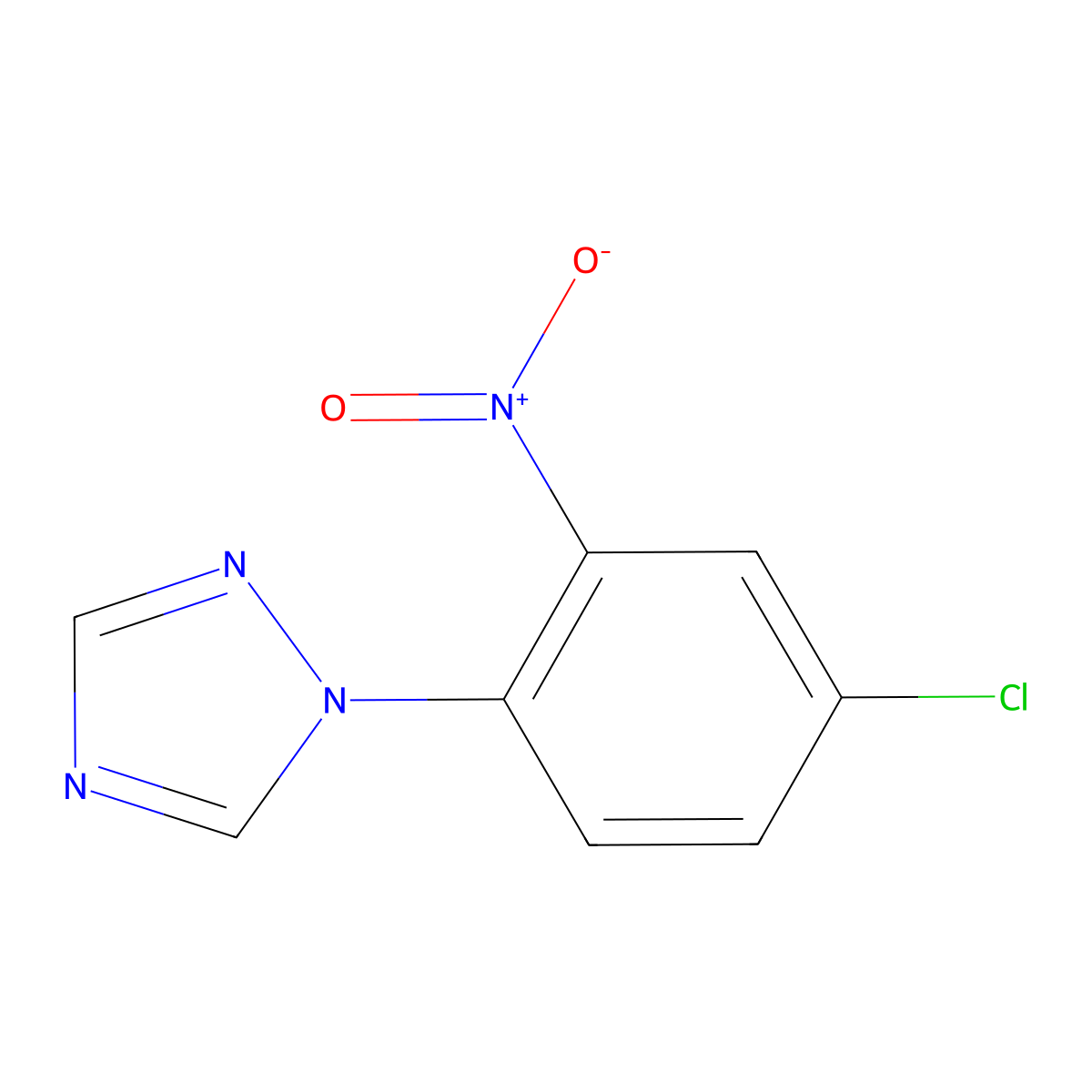 1-(4-chloro-2-nitrophenyl)-1H-1,2,4-Triazole molecular structure, CAS 26188-23-8